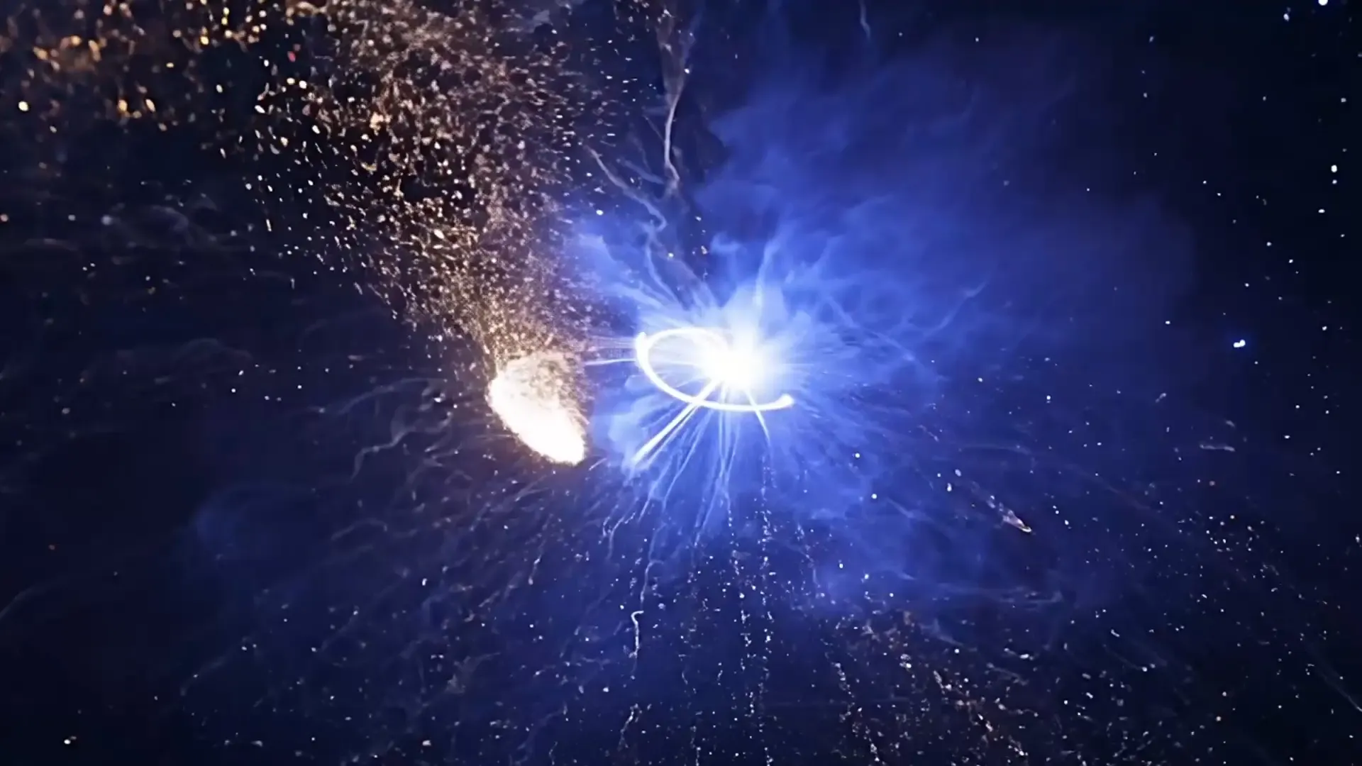 Galactic Burst Overlay for Sci-Fi Film Effects and Trailers